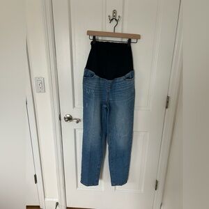 Isabel Maternity by Ingrid & Isabel Blue Denim Jeans with Black Maternity Panel